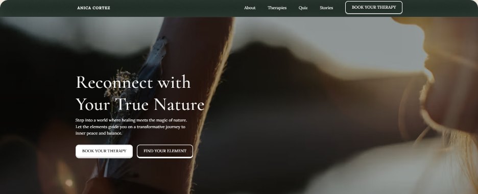 A therapist home page before and after its redesign, before