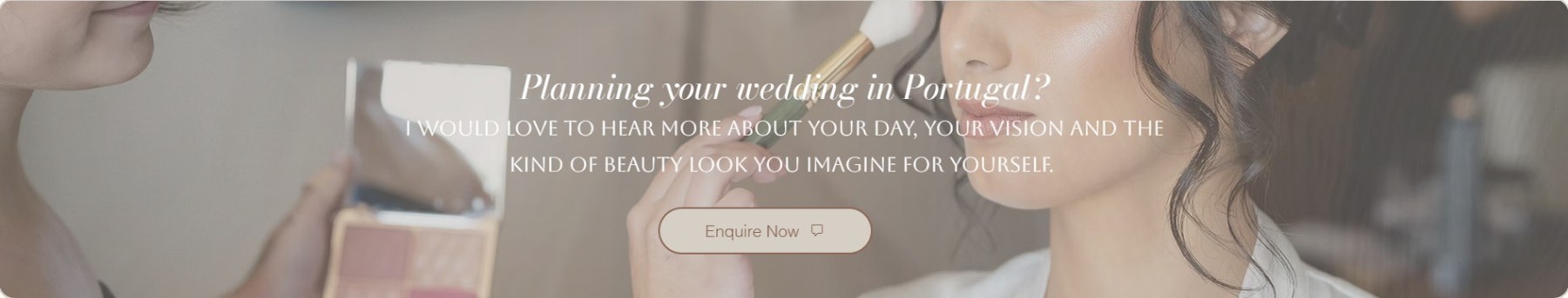 Before: a button that says Enquire Now