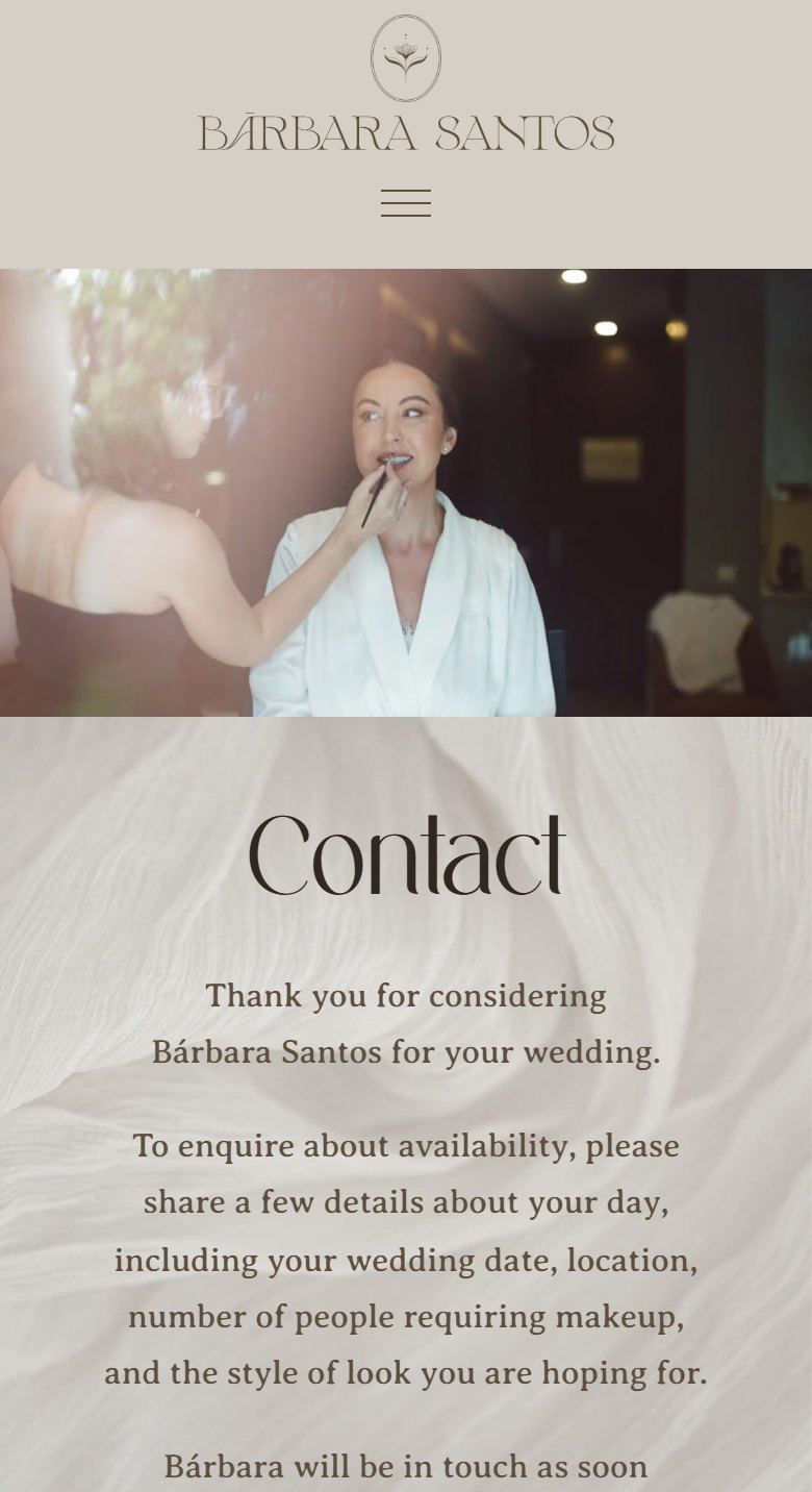 The contact page on a phone